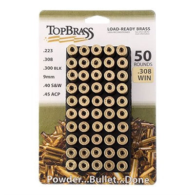 ONCE FIRED 308 WIN BRASS WITH TRAY