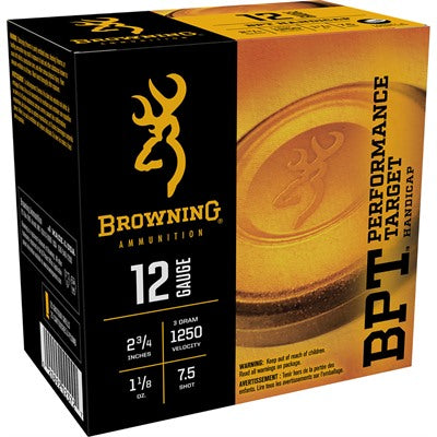 Browning BPT Performance Target Handicap 12 Gauge 2.75 in 1-1/8 oz #7.5