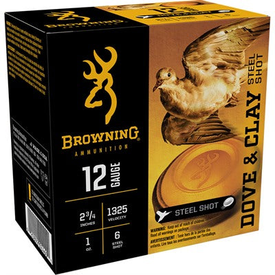 Browning Dove & Clay Extra Distance 12 Gauge 2.75 in 1 oz #6