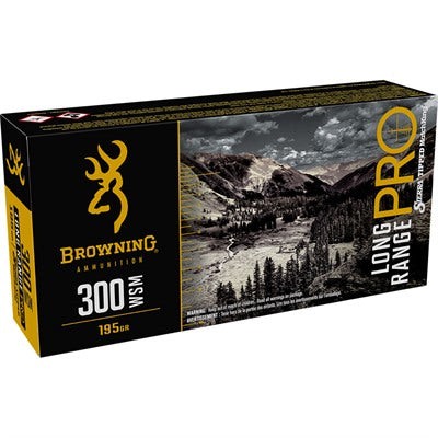 Browning .300 WSM Long Range Pro 195gr BTHP Ammo