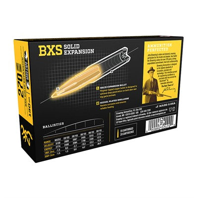 Browning .270 Winchester BXS Copper Expansion 130gr PolyTip Ammo