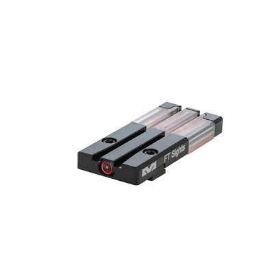 Fiber-Tritium Bullseye Rear Sight For Springfield Red
