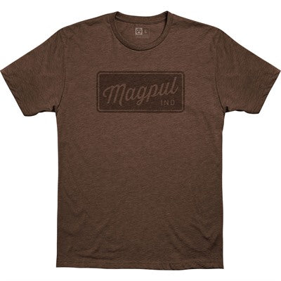 Rover Block CVC T-Shirt Large Brown Heather