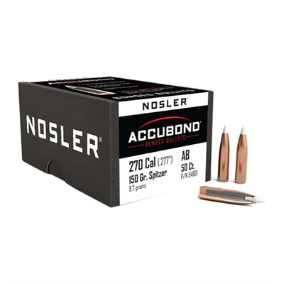 ACCUBOND 270 CALIBER (0.277") SPITZER BULLETS