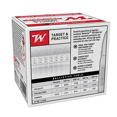 Winchester 7.62x39mm USA White Box 123gr FMJ Ammo