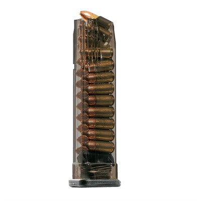 ELITE TACTICAL SYSTEMS S&W M&P EXTENDED MAGAZINE CARBON SMOKE 21RD 9MM