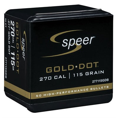 GOLD DOT 270 CALIBER (0.270") RIFLE BULLETS 604544635881