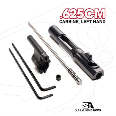 AR-15 ADJUSTABLE PISTON SYSTEM W/CLAMP 0.625" BLOCK LEFT HAND