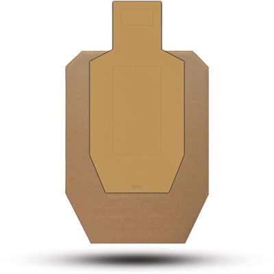 IPSC ALPHA & CHARLIE REFACE OUTLINE TARGET 25 PACK