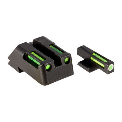 LITEWAVE H3 TRITIUM ORANGE RING FRONT SIGHT SET W/GREEN LITEPIPES 613485589900