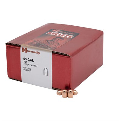 FMJ .45 CALIBER (0.451") PISTOL BULLETS 090255700985