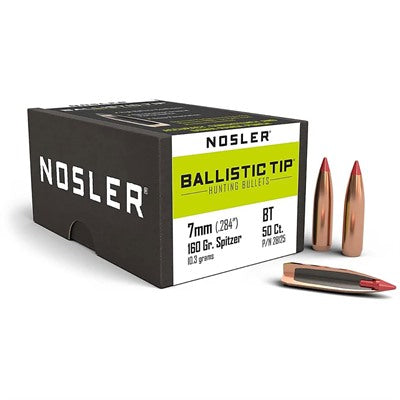 NOSLER 7MM 160 GRAIN BALLISTIC TIP BULLET