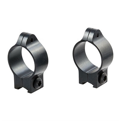 1" LOW (0.35") 11MM DOVETAIL RINGS, BLACK