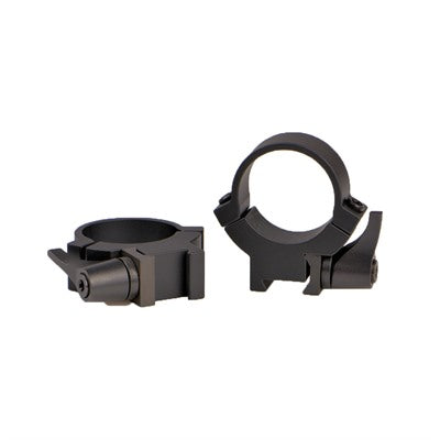 Warne Maxima Horizontal QD Rimfire Scope Rings 3/8 Dovetail Matte Black 1 in. Medium
