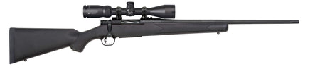 Mossberg 27933 Patriot 308 Win Caliber with 5+1 Capacity, 22" Fluted Barrel, Matte Blued Metal Finish & Black Synthetic Stock Right Hand (Full Size) Includes Vortex Crossfire II 3-6x40mm Scope