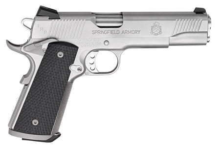 Springfield Armory PC9107LCA18 1911 TRP *CA Compliant 45 ACP 7+1, 5" Match Grade Steel Steel Barrel, Serrated Slide & Frame w/Beavertail, Black G10 Grip