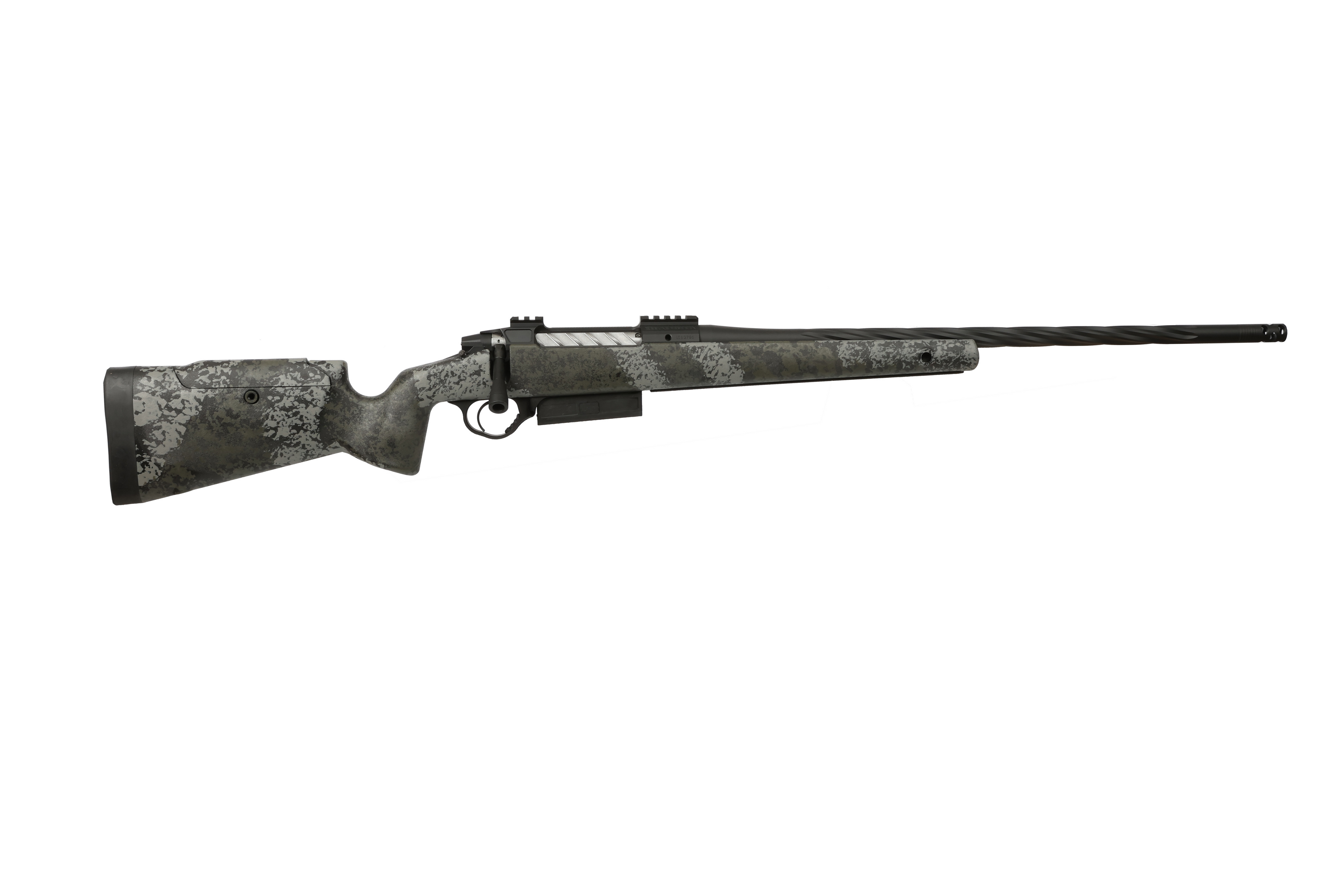 Seekins Precision 0011710293-F Havak PH3 300 PRC 22" Black Fluted Threaded Barrel, Black Picatinny Rail Steel Receiver, Adj Cheek Riser Mountain Shadow Synthetic Stock