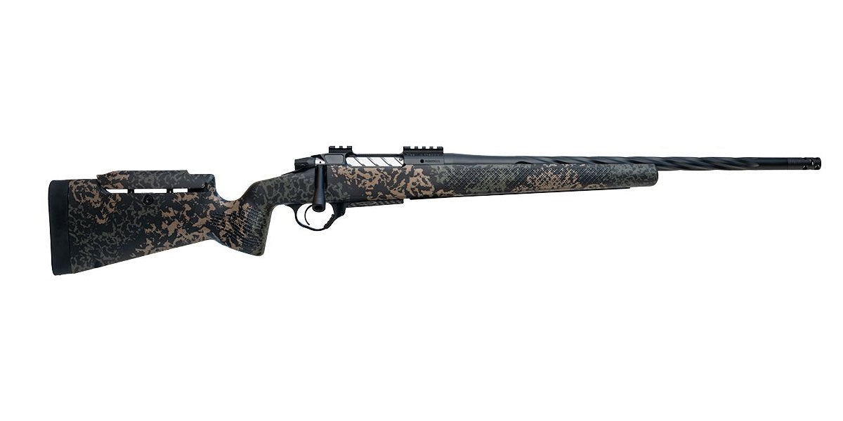 Seekins Precision 0011710297-F Havak PH3 300 PRC 26" Black Fluted Threaded Barrel, Black Picatinny Rail Steel Receiver, Adj Cheek Riser Woodland Shadow Synthetic Stock