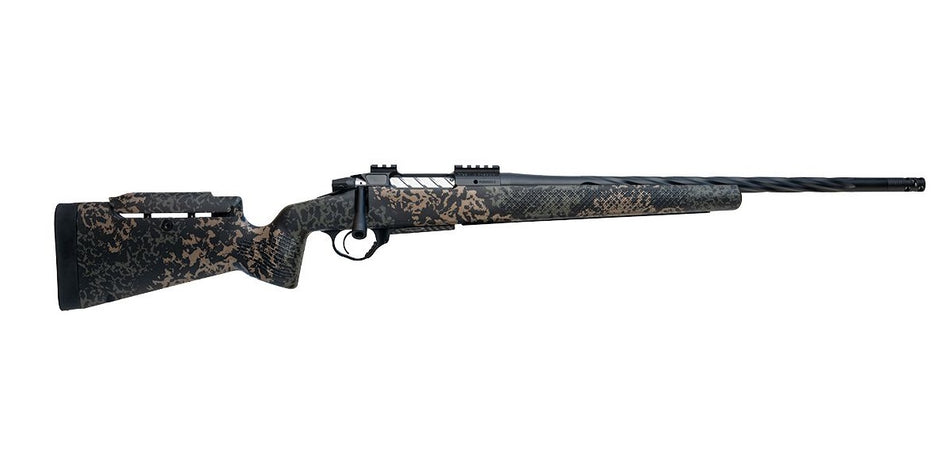 Seekins Precision 0011710231-F Havak PH3 6.5 PRC 20" Black Fluted Threaded Barrel, Black Picatinny Rail Steel Receiver, Adj Cheek Riser Woodland Shadow Synthetic Stock