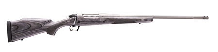 Bergara Rifles BPR40-308 Premier Platinum Stalker Full Size 308 Win 20" 5+1 Titanium Cerakote Fluted Threaded Barrel, Titanium Cerakote Stainless Steel Drilled & Tapped Receiver, Gray Pepper Fixed Mon