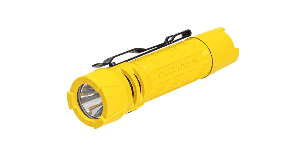 POLYTAC 1X 500LM USB EDC YEL SURE GRIP FLASHLIGHT