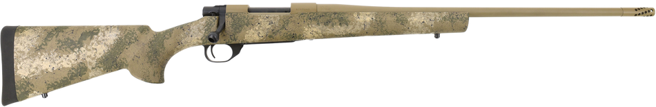 Howa HFN243PR 1500 Fence Line 243 Win 5+1 22" Burnt Bronze Cerakote Threaded Barrel, Burnt Bronze Cerakote Aluminum Drilled & Tapped Receiver, Prairie Reaper Camo Fixed Synthetic Stock, Right Hand