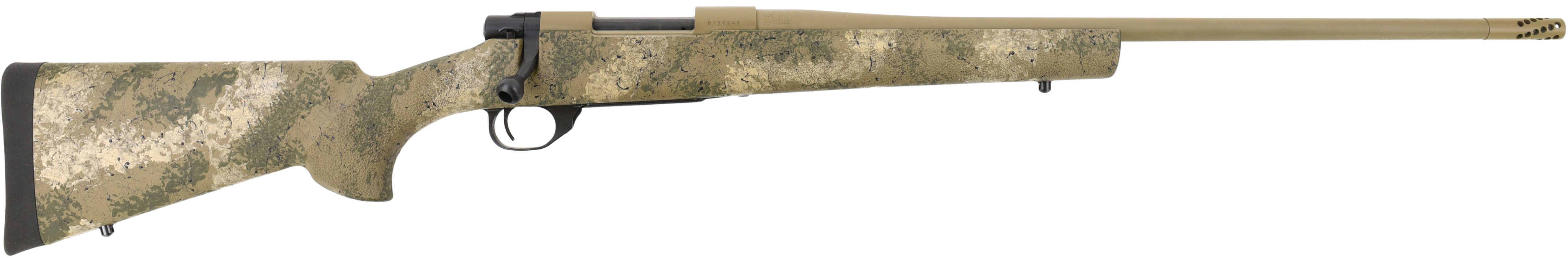 Howa HFN270PR 1500 Fence Line 270 Win 5+1 22" Burnt Bronze Cerakote Threaded Barrel, Burnt Bronze Cerakote Aluminum Drilled & Tapped Receiver, Prairie Reaper Camo Fixed Synthetic Stock, Right Hand