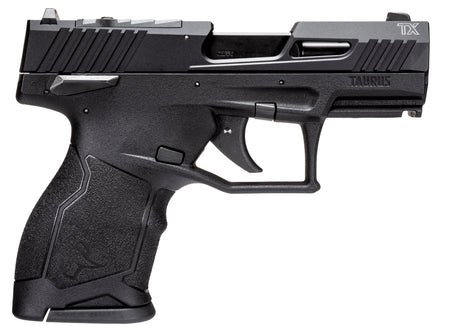 Taurus 1TX2213110 TX22C Compact 22 LR 10+1 3.60" Matte Black Steel Barrel, Black Hard Coat Anodized Serrated Aluminum Slide, Black Polymer Frame w/Picatinny Rail Black Polymer Grips