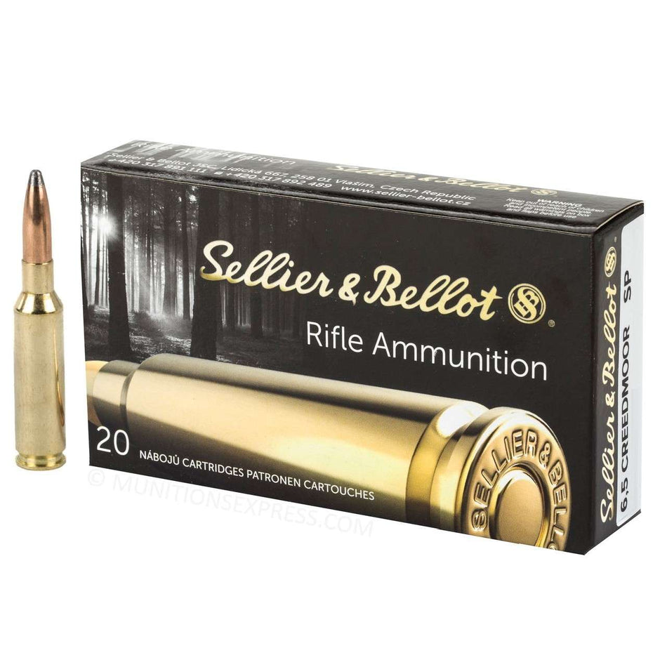 Sellier & Bellot 6.5 Creedmoor 156gr SP Ammo