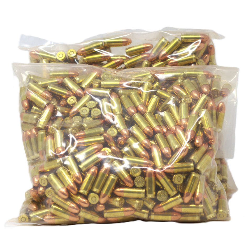 K7 9mm Luger 124 Grain Complete Metal Jacket (CMJ) Range Ammo Bulk Pack(1000ct) - MADE IN THE USA