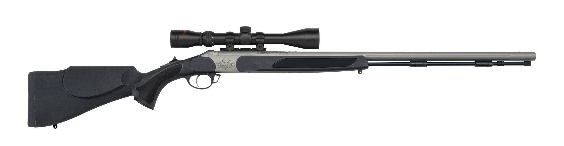 Traditions Vortek StrikerFire 1:24" VAPR Twist Muzzleloader .50 cal Syn Black 3-9x40mm Duplex Scope Traditions Vortek StrikerFire VAPR Syn Black 3-9x40 Duplex Scope .50cal