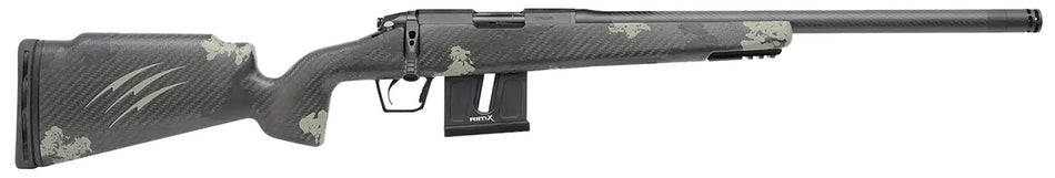 Fierce Firearms FRR22LR18BF Carbon Razor 22 LR 10+1 18" Black Cerakote C3 Carbon Fiber Threaded Barrel, Black Cerakote Drilled & Tapped Steel Receiver, LR Raised Negative Comb Forest Camo Carbon Fiber
