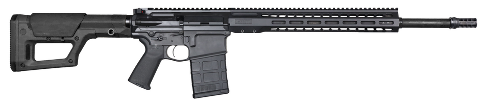 Barrett 18837 REC10 LR 6.5 Creedmoor 20+1 20" Black Match Grade Threaded Barrel, Black Cerakote Aluminum Receiver w/Picatinny Rail, M-LOK Handguard, Magpul MOE Black Polymer Stock & Grip, Ambidextrous