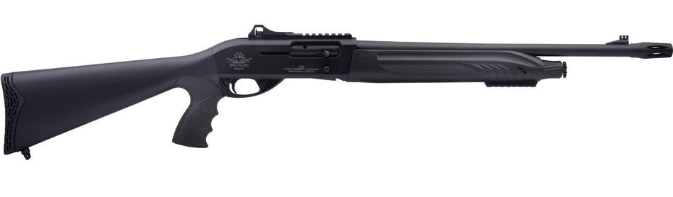 Rock Island X4 Tact LI-ON Full Size Frame 12 Gauge Semi-Auto 3" 4+1 18.50" Black Steel Barrel, Black Anodized Aluminum Receiver, Black Fixed w/Pistol Grip Synthetic Stock