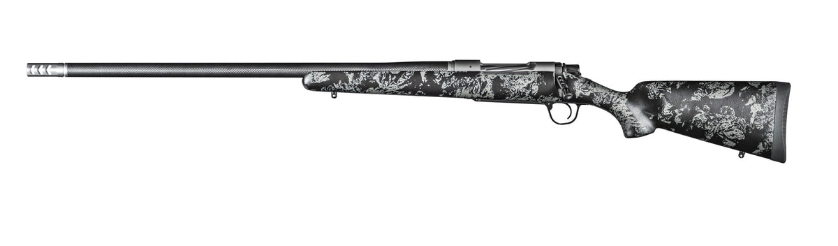 Christensen Arms 8010632000 Ridgeline FFT 7mm PRC 3+1 22" Carbon Fiber/Threaded Barrel, Stainless Steel Cerakote Rec, Black with Gray Accents Stock (Left Hand)
