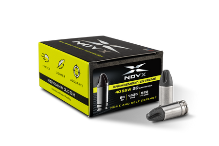 NovX .40 S&W Engagement Extreme Lead Free 88gr Solid Ammo