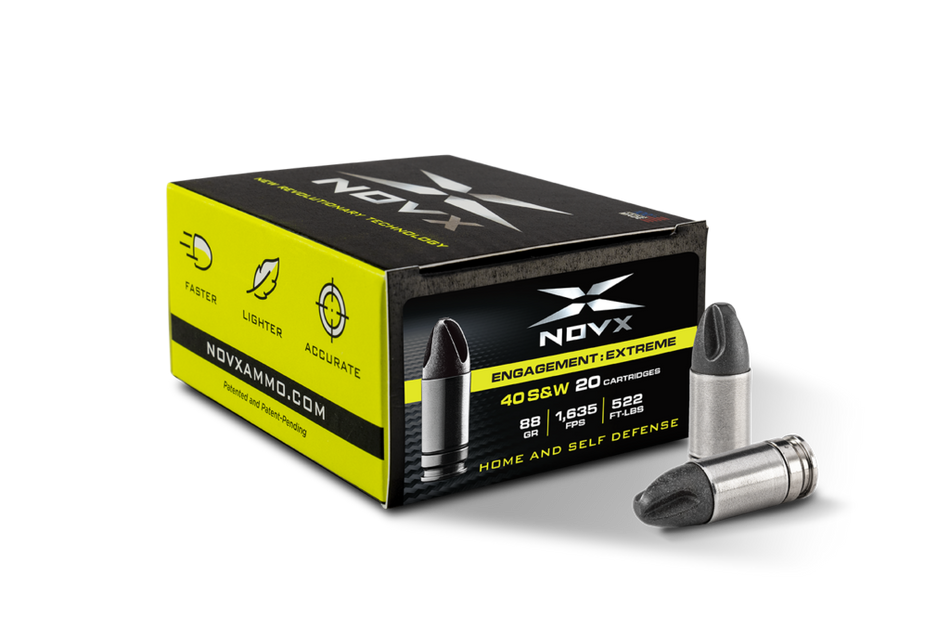 NovX .40 S&W Engagement Extreme Lead Free 88gr Solid Ammo