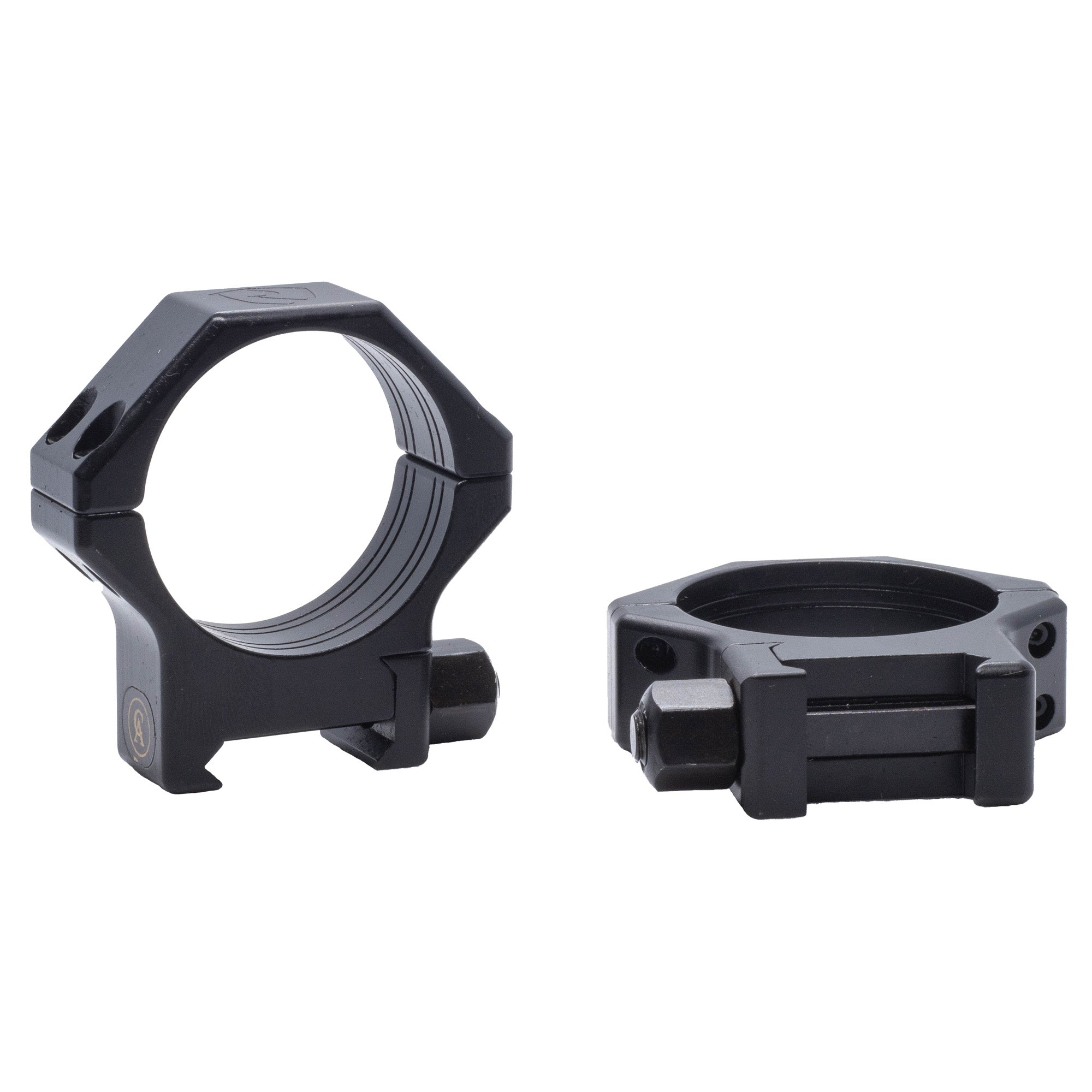 Riton Optics Contessa, 34mm Picatinny Rings, Hardened Steel, 8mm Height, Black XRC348S23