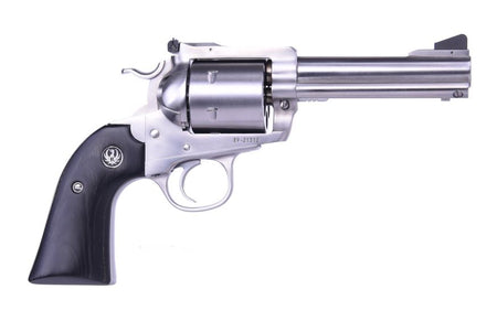 SPR BLKHWK BISLEY 44M 4-5/8 SS 0876 STAINLESS/BLACK LAM GRIPS