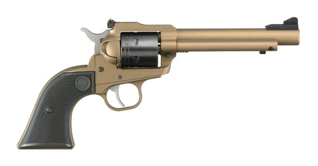 Ruger 2034 Super Wrangler 22 LR/22 WMR 6 Shot 5.50" Bronze Cerakote Steel Barrel & Frame, Black Cylinder, Black Checkered Polymer Grip, Transfer Bar Safety, Exposed Hammer