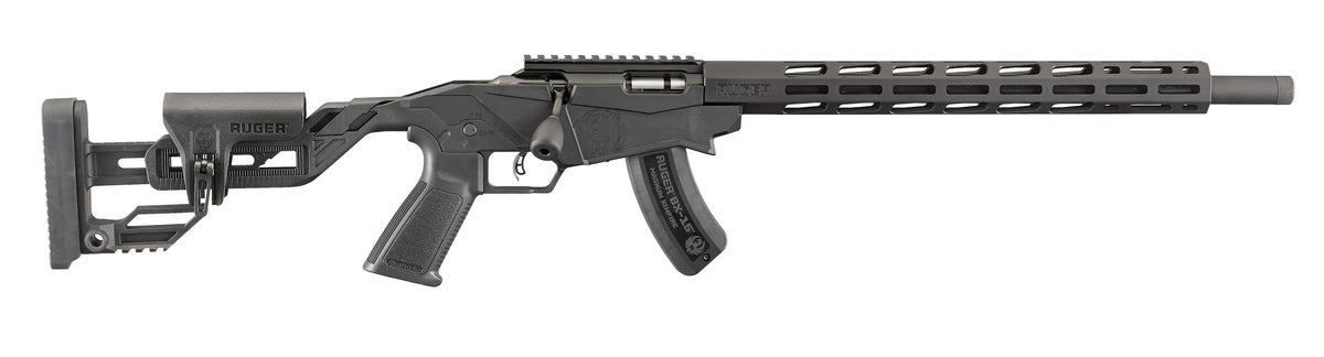 Ruger 8404 Precision Rimfire 22 WMR 15+1 18" Threaded Barrel, Hard Coat Anodized Finish, 15" Free-Float Handguards w/M-Lok Slots, Synthetic Adjustable Quick-Fit Precision Rimfire Stock, Black Polymer