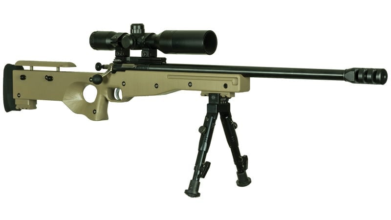 Crickett KSA2152 CPR Complete Package Youth 22 LR 1rd 16.12" Threaded Bull Barrel w/Muzzle Brake, Adjustable Cheek Comb FDE Synthetic Stock, 10 3/8"-11 1/8" LOP, Integrated Buttstock & Forend Crickett
