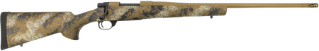 Howa HFN25CRSE 1500 Fence Line 25 Creedmoor 5+1 22" Flat Dark Earth Cerakote Threaded Barrel, Flat Dark Earth Cerakote Aluminum Drilled & Tapped Receiver, Scorched Earth Camo Fixed Synthetic Stock, Ri