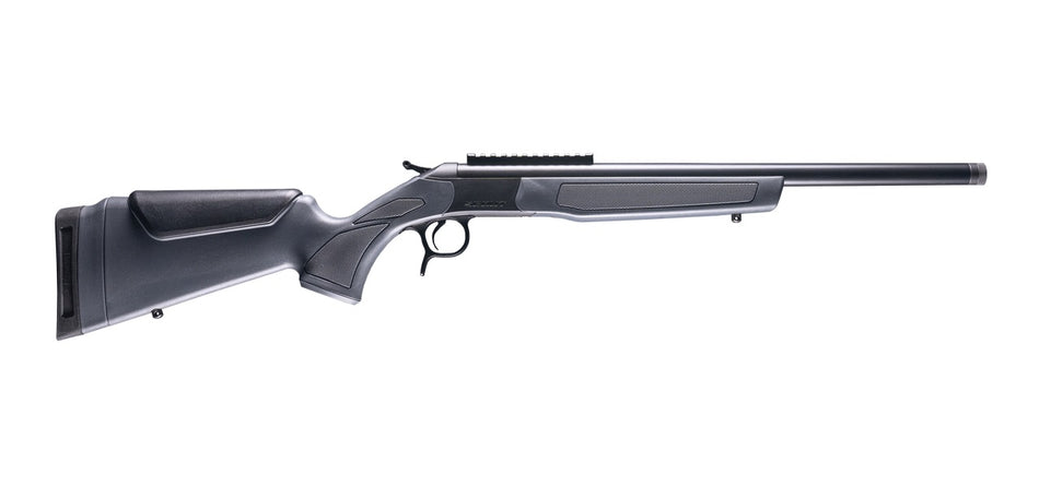 CVA CR4434 Scout 223 Rem 1rd 20" Blued Threaded Barrel, Blued Picatinny Rail Receiver, Fixed Stealth Gray Synthetic Stock