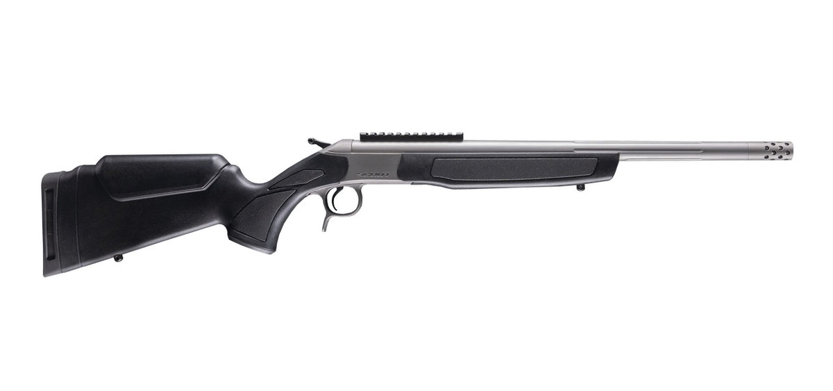 CVA CR4438S Scout Takedown 350 Legend 1rd 22" Stainless Fluted Threaded Barrel, Stainless Steel Receiver w/Picatinny Rail, Adj Comb & LOP Black Synthetic Stock