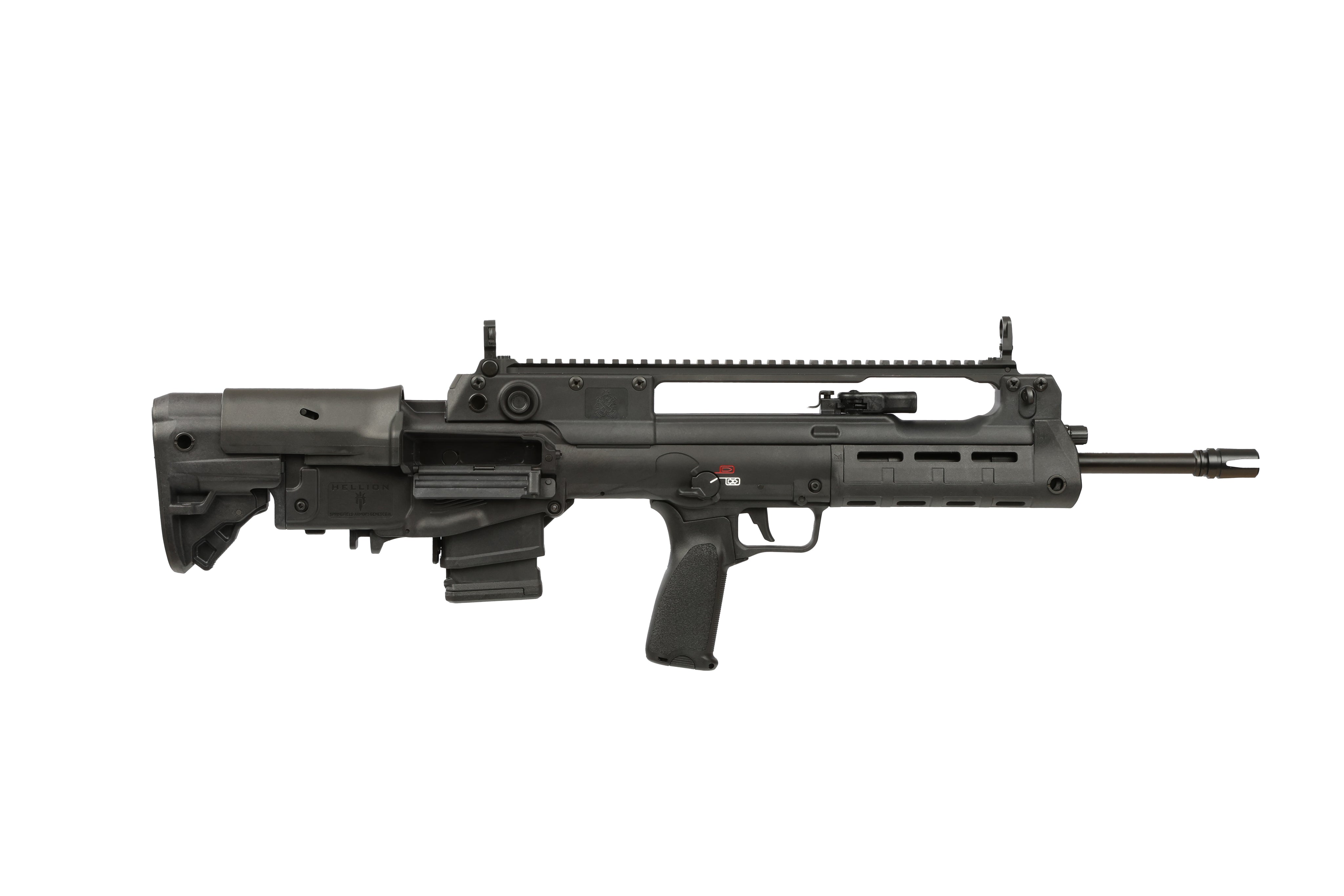 HELLION 5.56 BLK 18" 10+1 LOW PROFILE FLIP UP SIGHTS