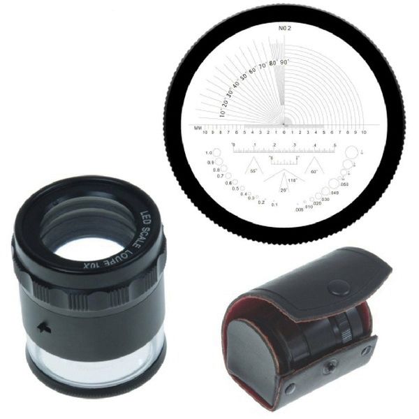 10X MAGNIFIER WITH SCALE