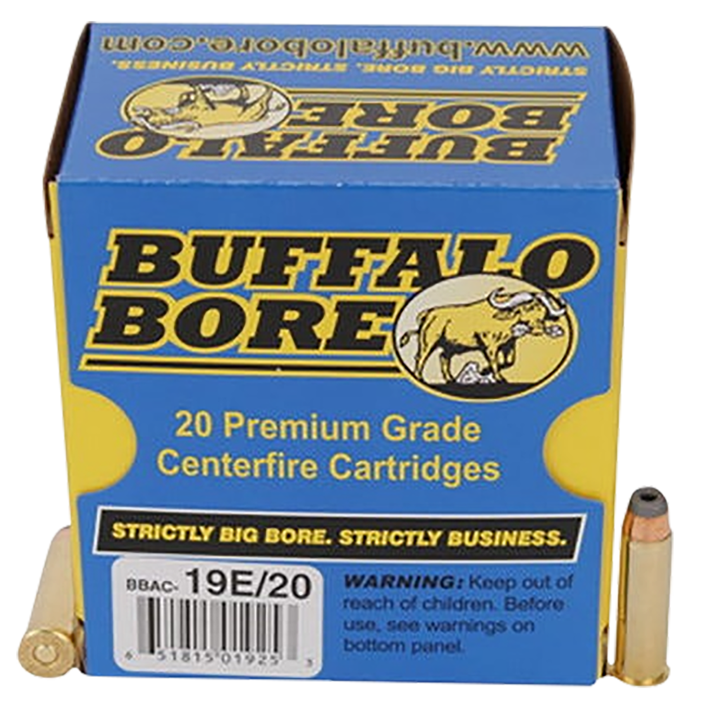Buffalo Bore Ammunition 19E20 Tactical Strictly Business 357 Mag 158 gr Jacketed Hollow Point (JHP) 20 Per Box/ 12 Cs