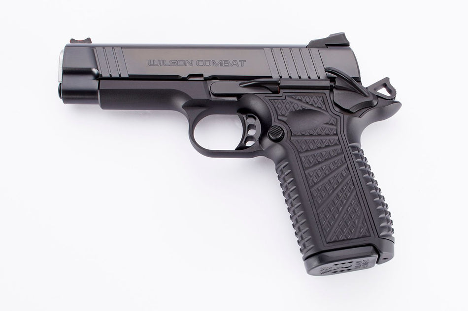 Wilson Combat SFT9CM42 SFT9 9mm Luger 15+1 (2) 4.25" Stainless, Black, Beavertail Frame, Integrated Grips, Fiber Optic Sights