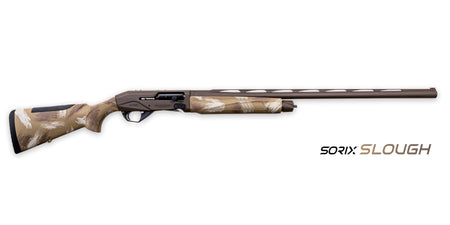 Weatherby XSL1228SMG Sorix Full Size 12 Gauge Semi-Auto 3.50" 2+1 28" Burnt Bronze Cerakote Vent Rib Barrel & Drilled & Tapped Steel Receiver, Slough Camo Synthetic Stock w/Adj Shim, Ambidextrous